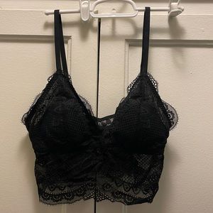 Lacy black bralette